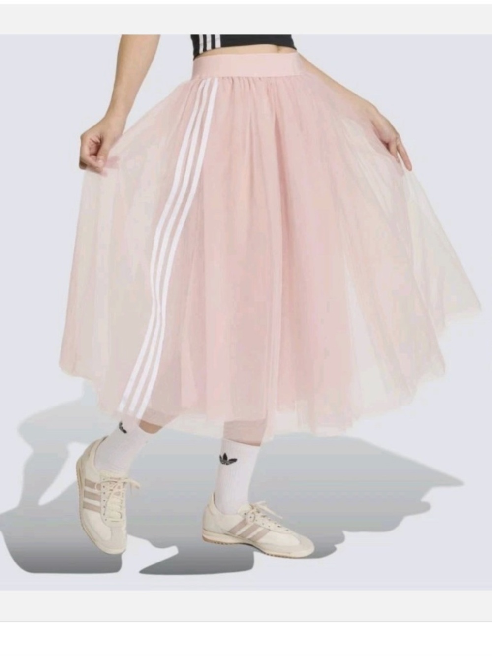 ADIDAS ORIGINALS TULLE BALLET SKIRT PINK SAND NEW WITH TAGS
